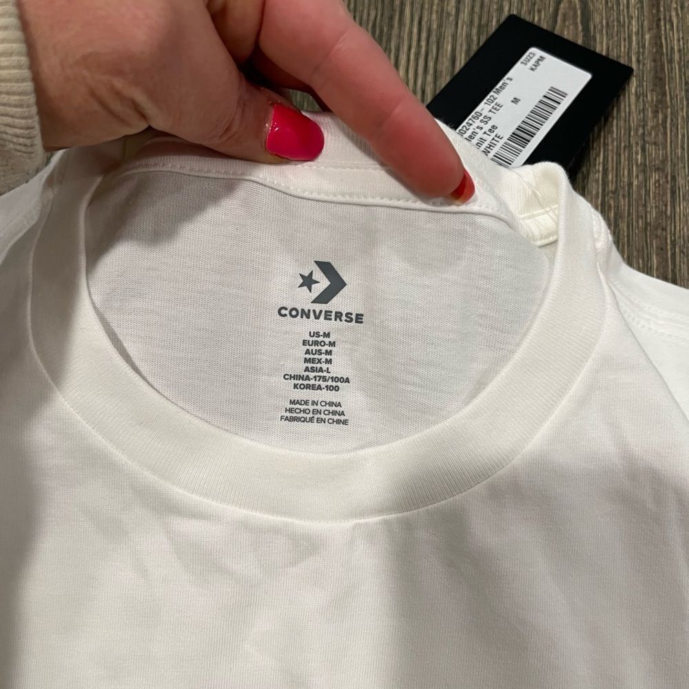 NWT Converse Lighthouse Graphic T-Shirt Short Sleeve Crewneck Knit Tee White M - Picture 5 of 8
